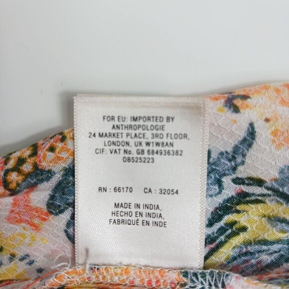 Anthropologie Floreat Lace-up Anafa Tiered Tank Top - Picture 10 of 11